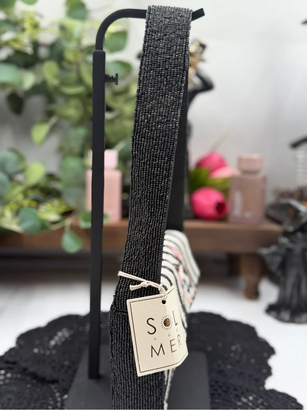 Viral Sol and Mer Beaded Frenchie French Bulldog Baguette Purse NWT